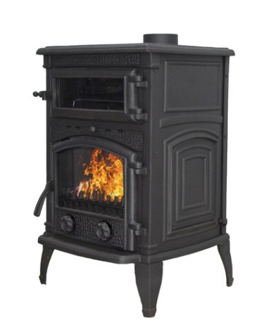 ESTUFA CON HORNO DE HIERRO FUNDIDO MODELO ANTARES