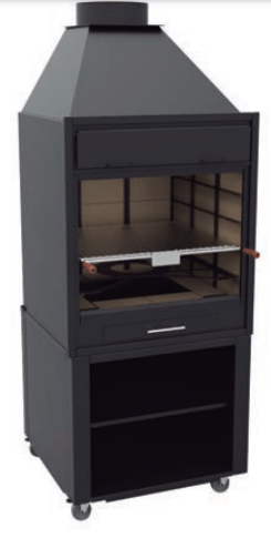 BARBACOA DE CARBON Y LEÑA BF-70 - Imagen 3