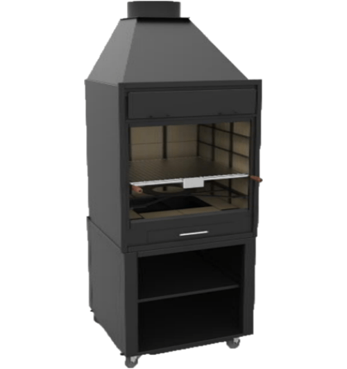 BARBACOA DE CARBON Y LEÑA BF-70 - Imagen 6