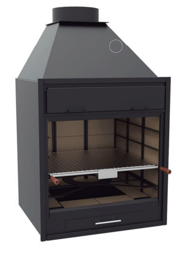 BARBACOA DE CARBON Y LEÑA BF-70 - Imagen 7