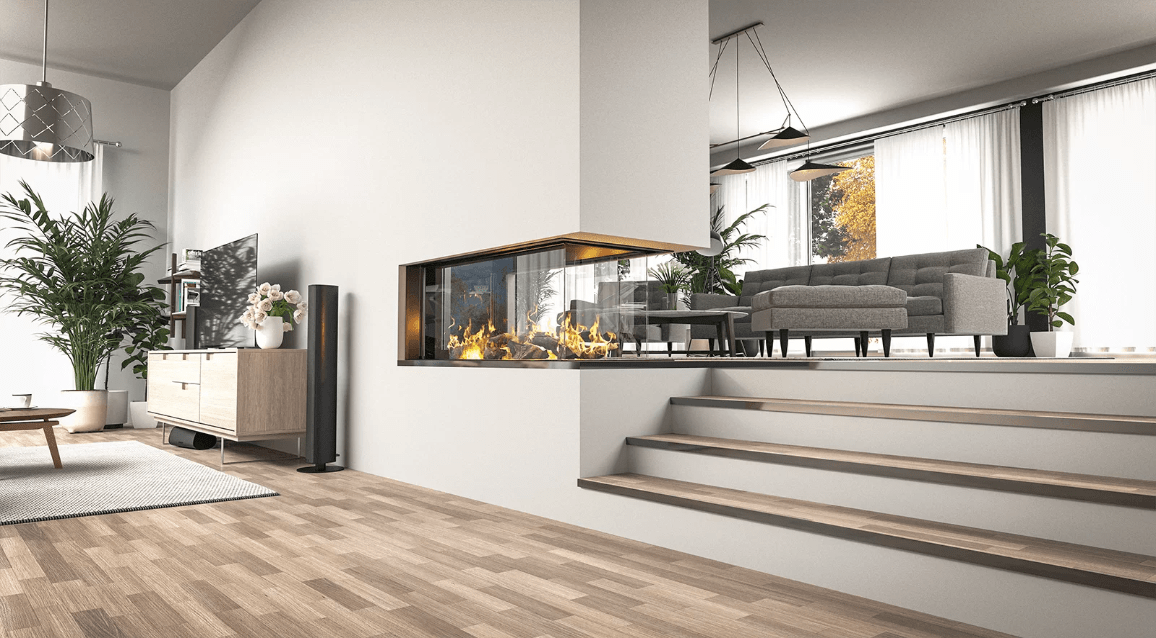 Chimenea de Gas Modelo CALMA 120 TGU CRISTAL TIPO U - Imagen 3