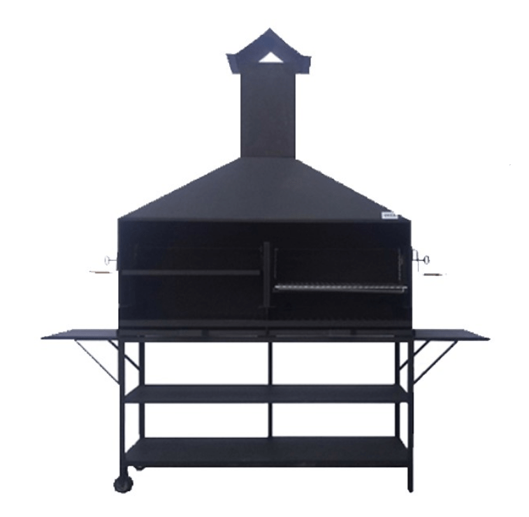 BARBACOA CAMPANA Y ELEVACIÓN MODELO C-1500 (CARBON / LEÑA)