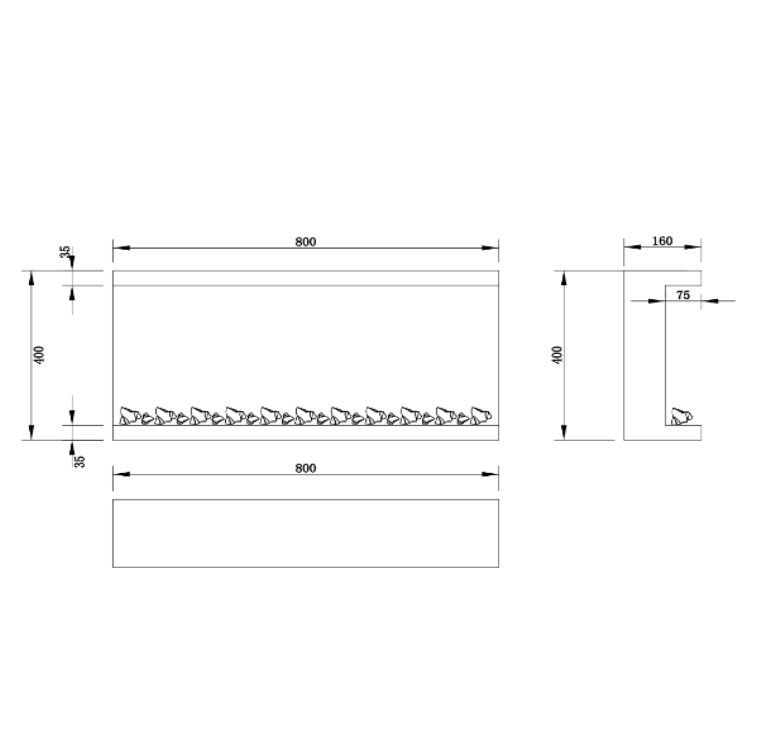 Chimenea Eléctrica Insert MODULE 80 - Imagen 5