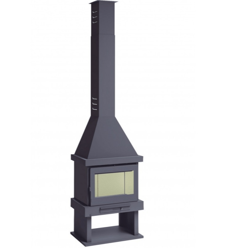 Chimenea de Leña frontal sin turbina C-300 de FM