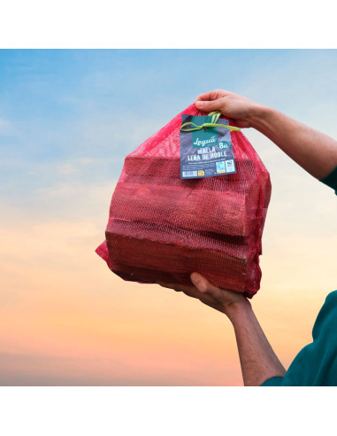 MALLA DE LEÑA DE ROBLE 8kg aprox. - Imagen 2