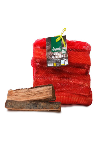 MALLA DE LEÑA DE ROBLE 8kg aprox.